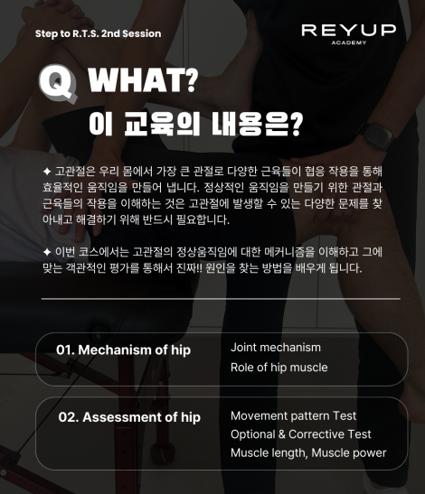 Assessment of Hip Joint | STEP to R.T.S. [교육비 100% 환급 가능]